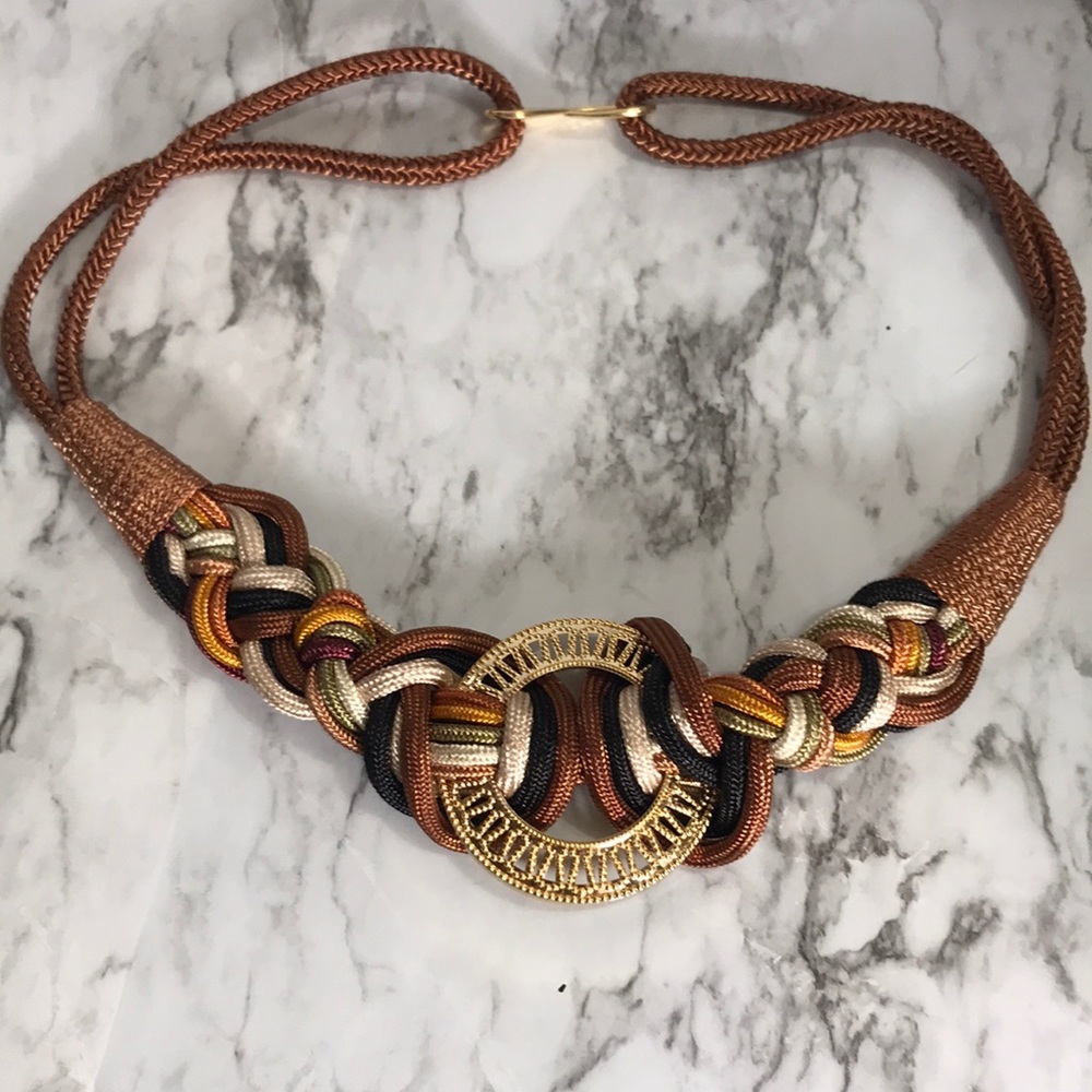 VTG 80’s Elastic Multi color Rope Belt
